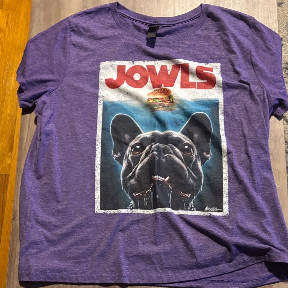 Gildan Purple Dog Jowls T-Shirt